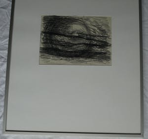 Niet of onleesbaar gesigneerd - Ingelijste tekening , Zonder titel – 1987 - gesigneerd kopen? Bied vanaf 1!