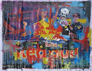 Peter Klashorst - Acryl op zeil, Max Verstappen / Red Bull Racing (Zeer Groot) kopen? Bied vanaf 250!