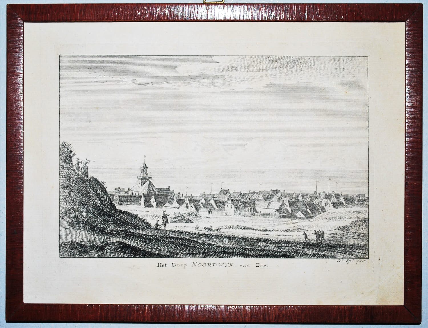 Hendrik Spilman - Noordwijk a/zee - 18e eeuw - ingelijst verkocht voor € 30!