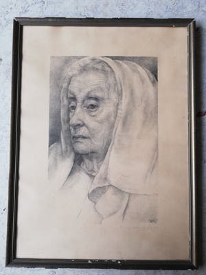 Aart van Dobbenburgh - Portret van oudere vrouw kopen? Bied vanaf 60!