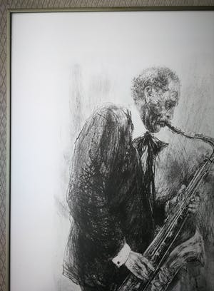 Piet Klaasse - Litho. Dexter Gordon. kopen? Bied vanaf 95!
