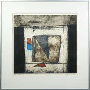Marjan Smit - Kleurenets, Zonder titel - Ingelijst verkocht voor € 40!