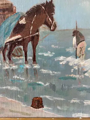 Niet of onleesbaar gesigneerd - schelpenvisser kopen? Bied vanaf 1!