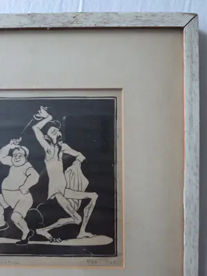 Anton Versluijs - Twee figuren. Mogelijk Don Quichote. 1936.. kaufen? Bieten Sie von 49!