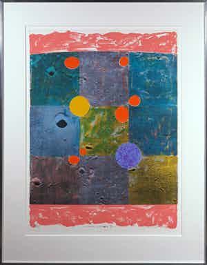 Jelis van Dolderen - Zeefdruk, Una colourita II - Ingelijst verkocht voor € 35!