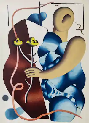 Fernand Leger - Femme tenant une fleur verkauft für € 80!