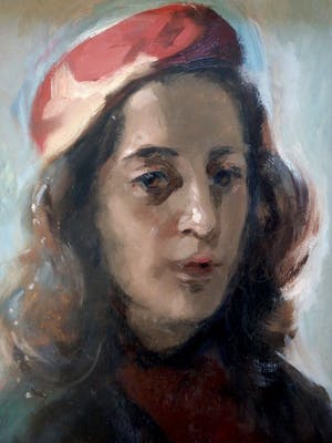 Louis Henno - Damesportret kopen? Bied vanaf 60!