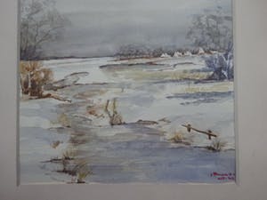 Niet of onleesbaar gesigneerd - Winterlandschap kopen? Bied vanaf 1!