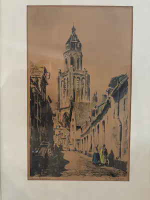 Chris Snijders - Originele ets van Chris Snijders - Eusebiuskerk Arnhem kopen? Bied vanaf 20!