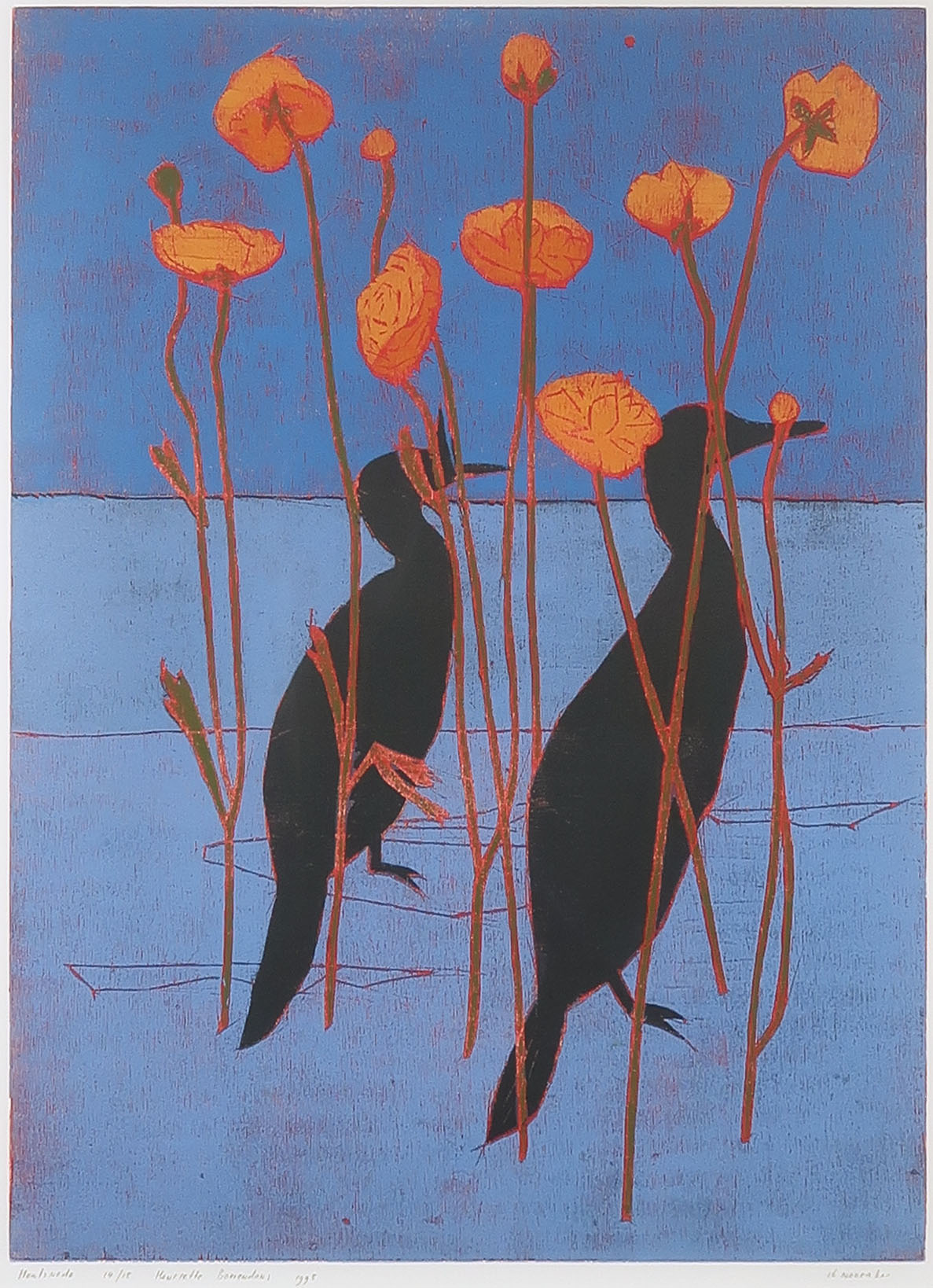 Henriette Boerendans - Houtsnede, 16 november - Ingelijst kopen? Bied vanaf 40!