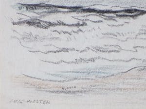 Han Krug - Zuid-Wester Storm - tekening kopen? Bied vanaf 30!