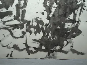 Anton Heyboer - Acrylverf , Abstracte voorstelling Moeder met Kind – 79 x 107 cm. kopen? Bied vanaf 150!