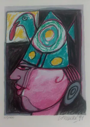 Corneille - Vrouw met vogel kopen? Bied vanaf 200!