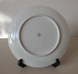 Niet of onleesbaar gesigneerd - Biscuit Porseleinen sierbord met relief afbeelding bladeren - Tirschenreuth kopen? Bied vanaf 1!
