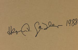 Hermann Gabler - Acryl en zeefdruk op paneel, Nahendes Denken - Ingelijst (Groot) kopen? Bied vanaf 50!