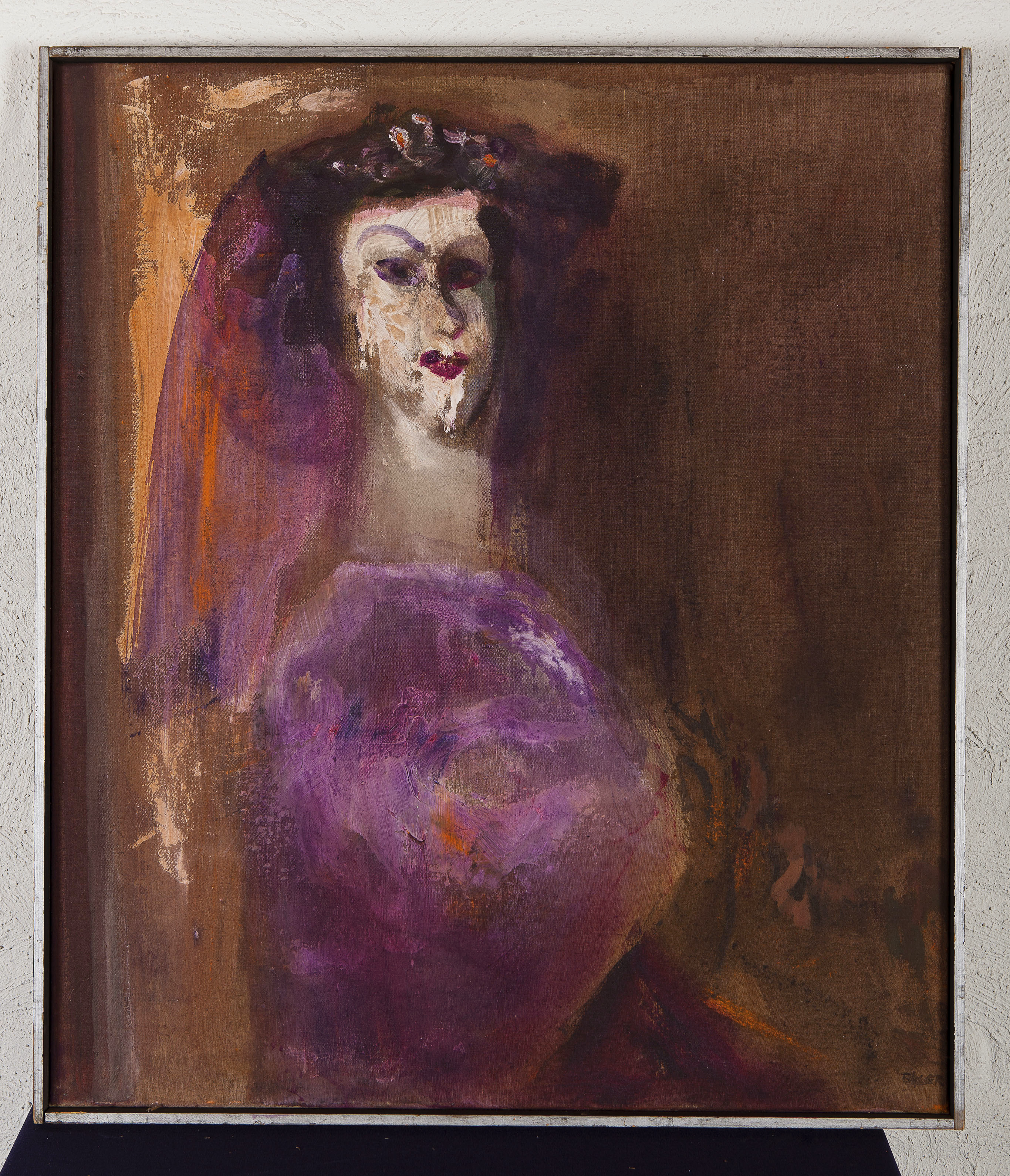 Luis Filcer - Koningin - Olieverf op doek - gesigneerd r.o. - BKR Amsterdam, 1980 kopen? Bied vanaf 10!