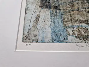 Jan Pieter van den Bos - eigenzinnig Gronings kunstenaar - handgekleurde E. A. Ets - gesigneerd kopen? Bied vanaf 45!