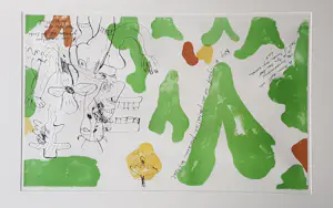 Anton Martineau - Litho, Knip ik mijzelf (...) - Ingelijst (Groot) kopen? Bied vanaf 50!