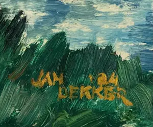 Jan Dekker - olieverf op hardboard - landschap - gesigneerd - zonder lijst kopen? Bied vanaf 70!