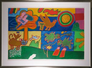 Corneille - Zeefdruk, Le bel été - Ingelijst (Groot) kopen? Bied vanaf 450!