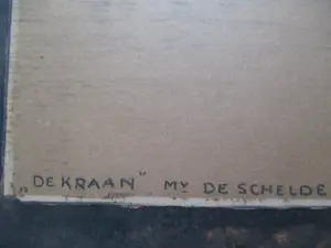 Herman Heuff - Potloodtekening "De kraan" Mv de Schelde kopen? Bied vanaf 25!