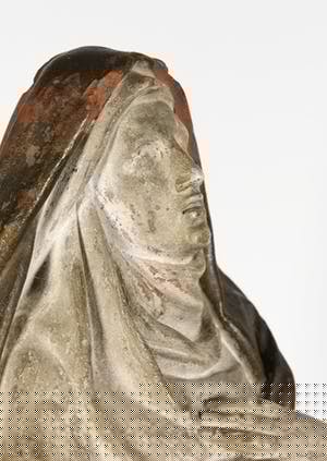 Heiligenbeeld - Groot terracotta beeld van de Heilige Elizabeth kopen? Bied vanaf 40!