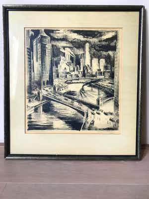 Adriaan Lubbers - Chicago River verkocht voor € 300!