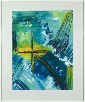 Esther Brink - Gemengde techniek op papier, Natuurkracht - Ingelijst kopen? Bied vanaf 1!