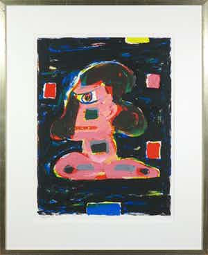 Alphons Freijmuth - Zeefdruk, Marion - Ingelijst verkocht voor € 50!