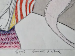 Hannes Postma - grote in 1966 gemaakte pastel/aquarel/potlood "hommage a albert Einstein" kopen? Bied vanaf 76!