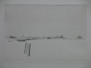 Jan van Winkel - 'En langzaam volgde mijn blik de stilte' - Ets kopen? Bied vanaf 45!