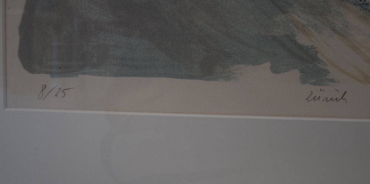 Jeroen Hermkens - Zurich - Litho - Ingelijst kopen? Bied vanaf 1!