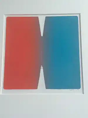 Hon Chi Fun - Abstracte compositie 1973 verkocht voor € 110!