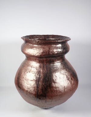 Peter von Hartsvelt Müller - Aardewerk, Bronskleurige bolle vaas (Groot) kopen? Bied vanaf 40!