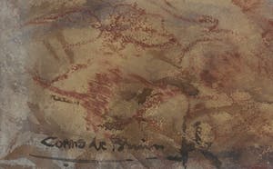 Cornelis de Bruin - Aquarel, Landwerkers - Ingelijst kopen? Bied vanaf 1!