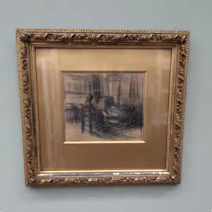 Jakob Smits - Gesigneerde houtskool tekening - Vrouw bij bed kaufen? Bieten Sie von 150!