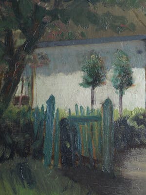 Johan Gerhard Siemer - Olieverf op paneel, “Boerderij” – gesigneerd en ingelijst – ca 1950 kopen? Bied vanaf 50!
