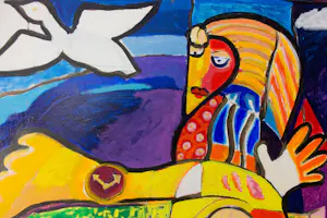 Simon & Bruno - Acryl op doek. Zonder titel kopen? Bied vanaf 150!