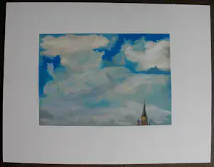 Sees Vlag - Potlood tekening: "s-Gravenhage Vredespaleis" - 2015 kopen? Bied vanaf 125!