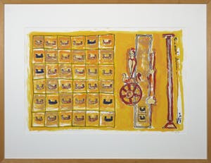 Simon Woudwijk - Zeefdruk, Vessels division - Ingelijst kopen? Bied vanaf 1!