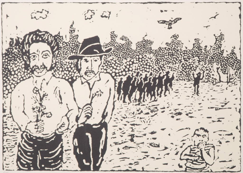 Frank Lodeizen - Frank Lodeizen: Zeefdruk, Z.T. uit de serie Zigeuners in Amsterdam kopen? Bied vanaf 1!