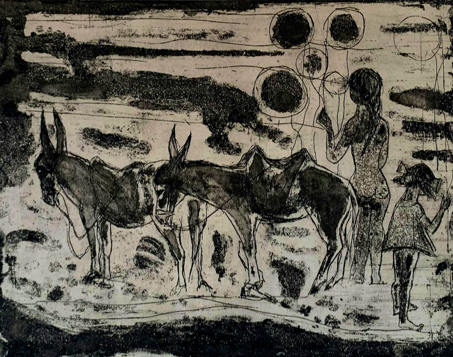 Ria Exel - Ets/aquatint - 1961 kopen? Bied vanaf 39!