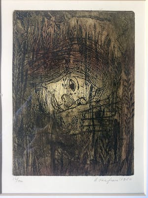 Alena Laufrova - "Mijmering over de zomer" - Kleurets, Ingelijst kopen? Bied vanaf 35!