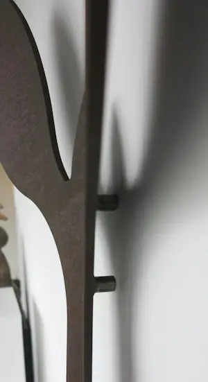 Huub & Adelheid Kortekaas - Groot monumentaal wandobject / Buitenbeeld cortenstaal, Kiemplant + boek! kopen? Bied vanaf 1000!