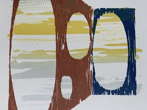 Joris Geurts - Kleurenhoutsnede | 'Zonder titel' | 1997 kopen? Bied vanaf 60!