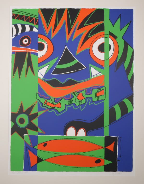 Marianne Naerebout - Marianne Naerebout: Zeefdruk, African Mask kopen? Bied vanaf 1!