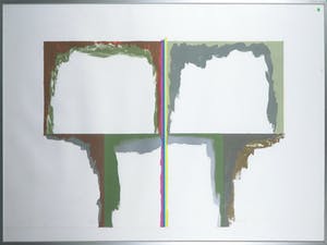 Roy Villevoye - Litho, Geometrische compositie - Ingelijst (Groot) kopen? Bied vanaf 1!