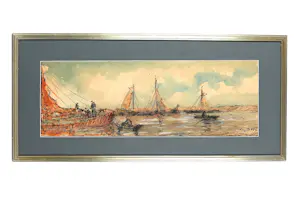 AcheterWim Bos - Gemengde Techniek - Vissersboten op Zee? Enchérissez de 65!