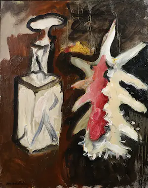 Anton Martineau - Olieverf op board, Zonder titel - Ingelijst kopen? Bied vanaf 1!