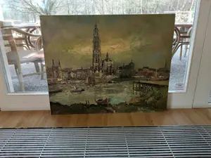 Pie Wilhelmus - Gezicht op Antwerpen kopen? Bied vanaf 80!